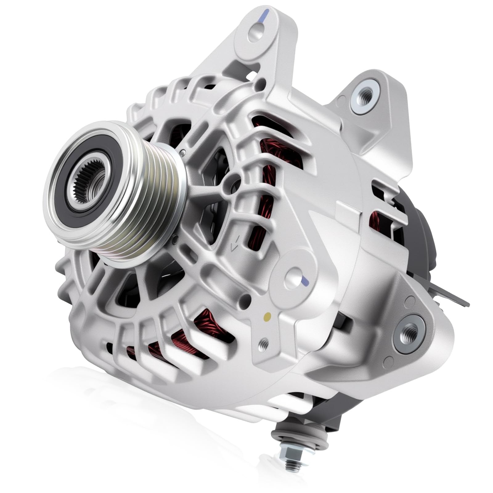 Photo 1 of HAYIAUTO 11648 Car Alternators Fit for Nissan Rogue 2014-2020 2.5L Automotive Replacement Alternator 231004BA0A, 231004BA0B, TG12C152, 23100-4BA0A, 23100-4BA0B