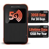 SIMO Solis PRO, 5G WiFi Hotspot with 1GB/Monthly + 30GB Global Data | Home, Enterprise and Travel WiFi - 140+ Countries Coverage, Auto-Switching 300+ Carriers, No SIM Required, No Contract Needed