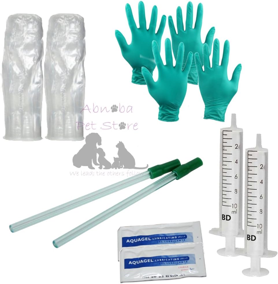 Abnoba MINI Flex Tip AI Kit Canine ArtificiaI Insemination Tubes for Toy Dog Straws Rod