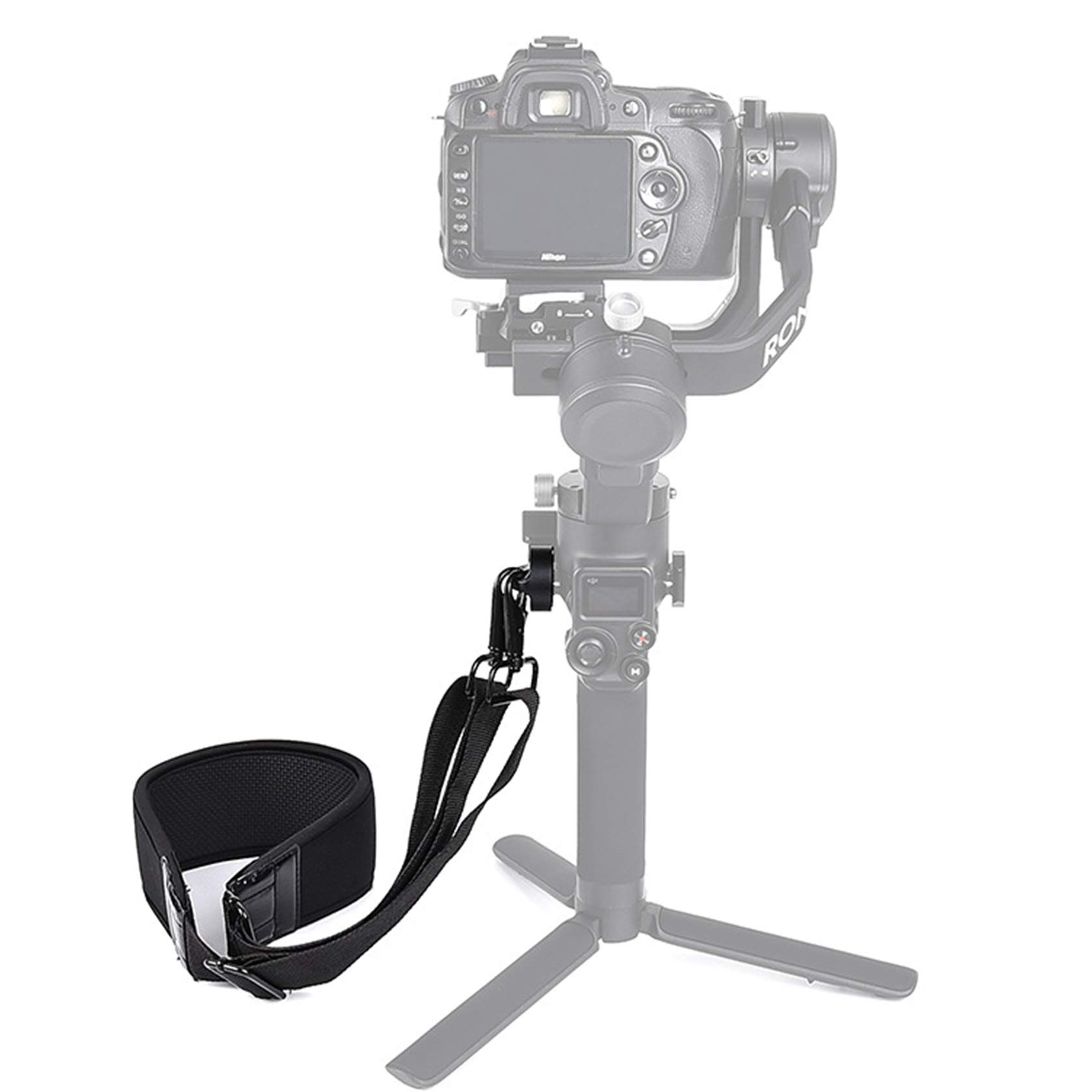 Hensych Anti-shock Lanyard Kit for Ronin RS 2/RSC 2 Neck Strap Lanyard Hang Rope Buckle Micro Single Stabilizer Handheld Thickened Decompression Lanyard