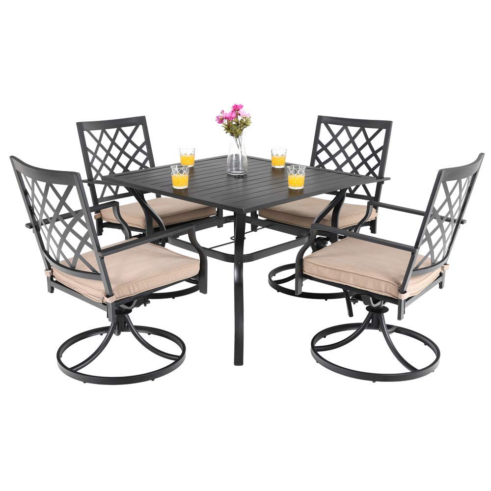 Best outdoor dining sets with swivel chairs