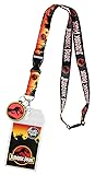 Jurassic Park Logo Lanyard Keychain ID Holder Logo