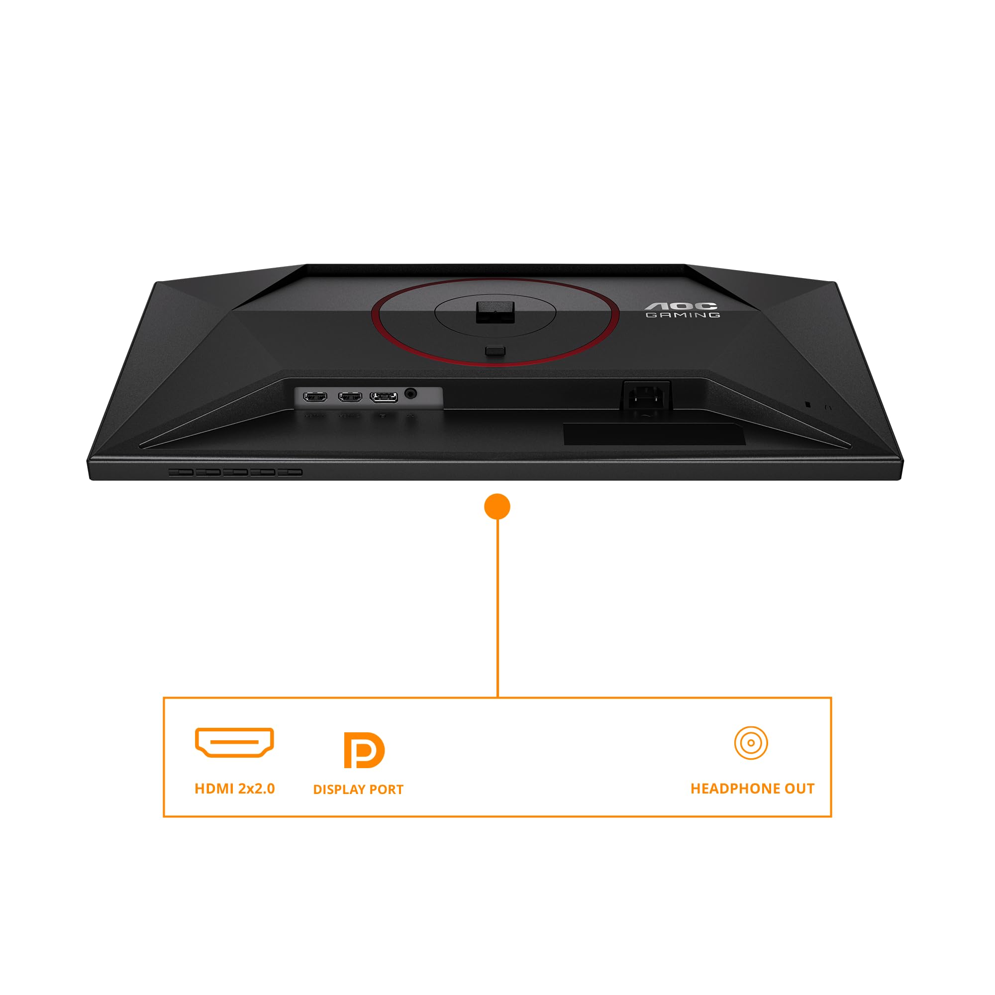 AOC 24G4ZR 24 Zoll FHD Gaming Monitor, 260Hz, Fast IPS Panel, 1ms GtG, HDR10, G-Sync Compatible, Höhenverstellung,(1920x1080 HDMI 2X 2.0 DP 1x 1.4) Schwarz 3