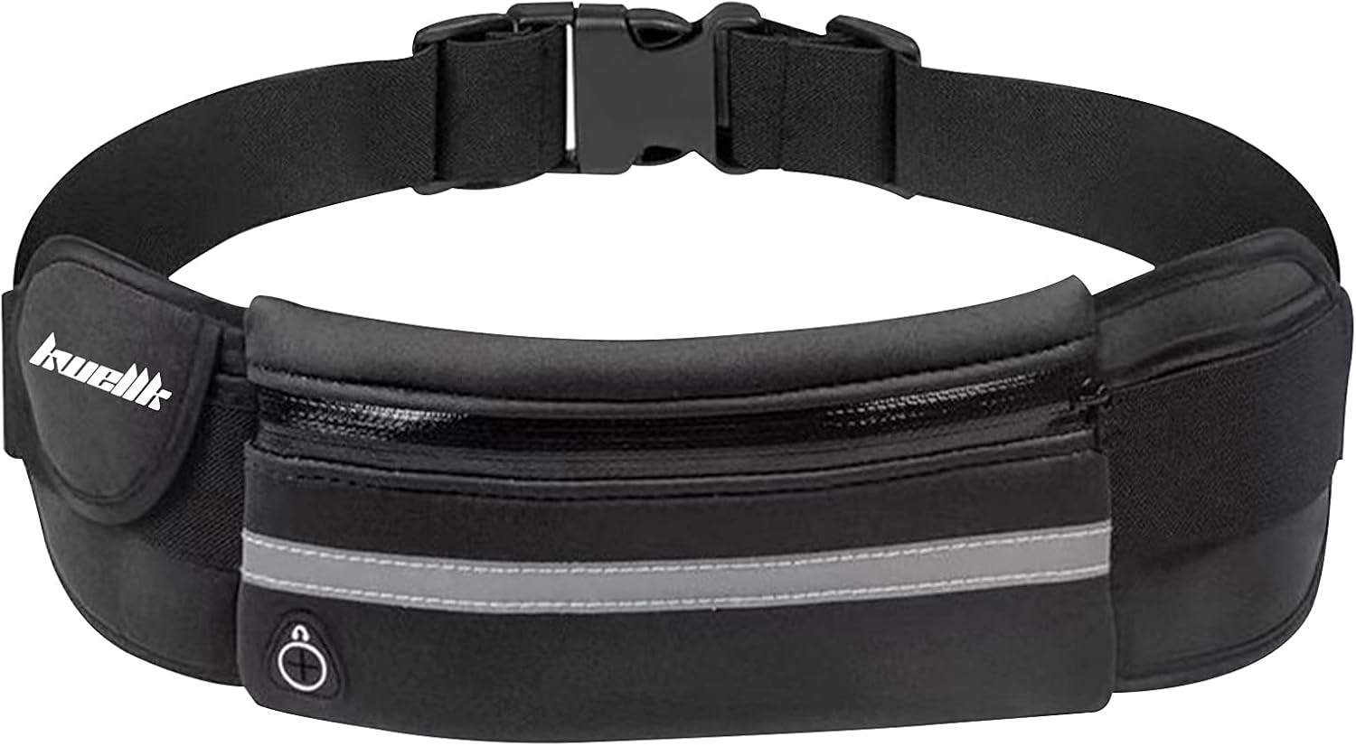 Running Pouch Belt Waist Pack Bag,Workout Fanny Pack,Bounce Free Jogging Pocket Belt–Travelling Money Cell Phone Holder for Running Accessories (Black)