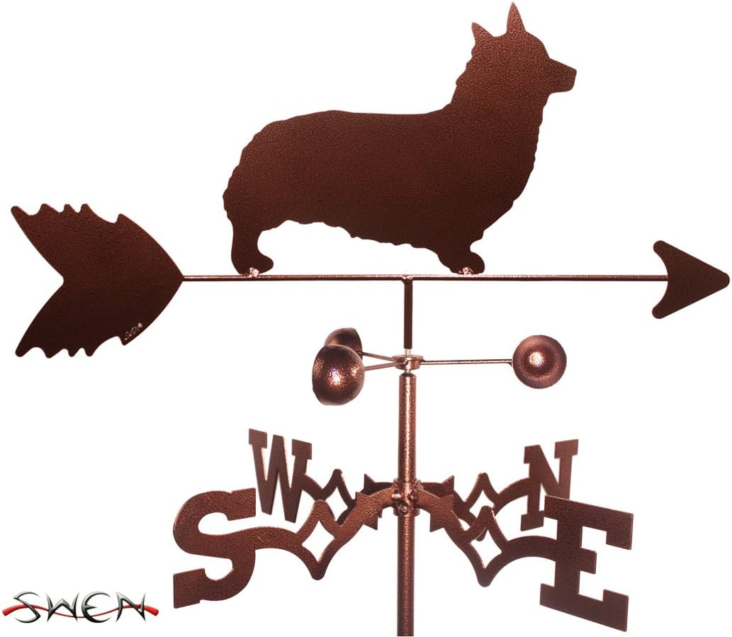 Weathervanes - SWEN Products Hand Made Welsh Corgi Pembroke Dog Garden Stake Weathervane ~New~