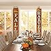 Whaline Fall Harvest Hanging Banner, Fall Porch Sign Autumn Pumpkin Maple Leaf Backdrop Flag for Home Yard Indoor Outdoor Wall Door Thanksgiving Party Decorations, 12 x 72 Inch