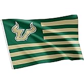 Desert Cactus University of South Florida USF Flag - 3 x 5 Feet Bulls Banner, Indoor/Outdoor Durable Fabric, 100% Polyester Design (Style Nation)