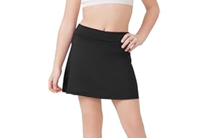 DANI CHINS Girls 2 in 1 Athletic Skirts with Lining Shorts High Waist Tennis Sports Performance Skorts