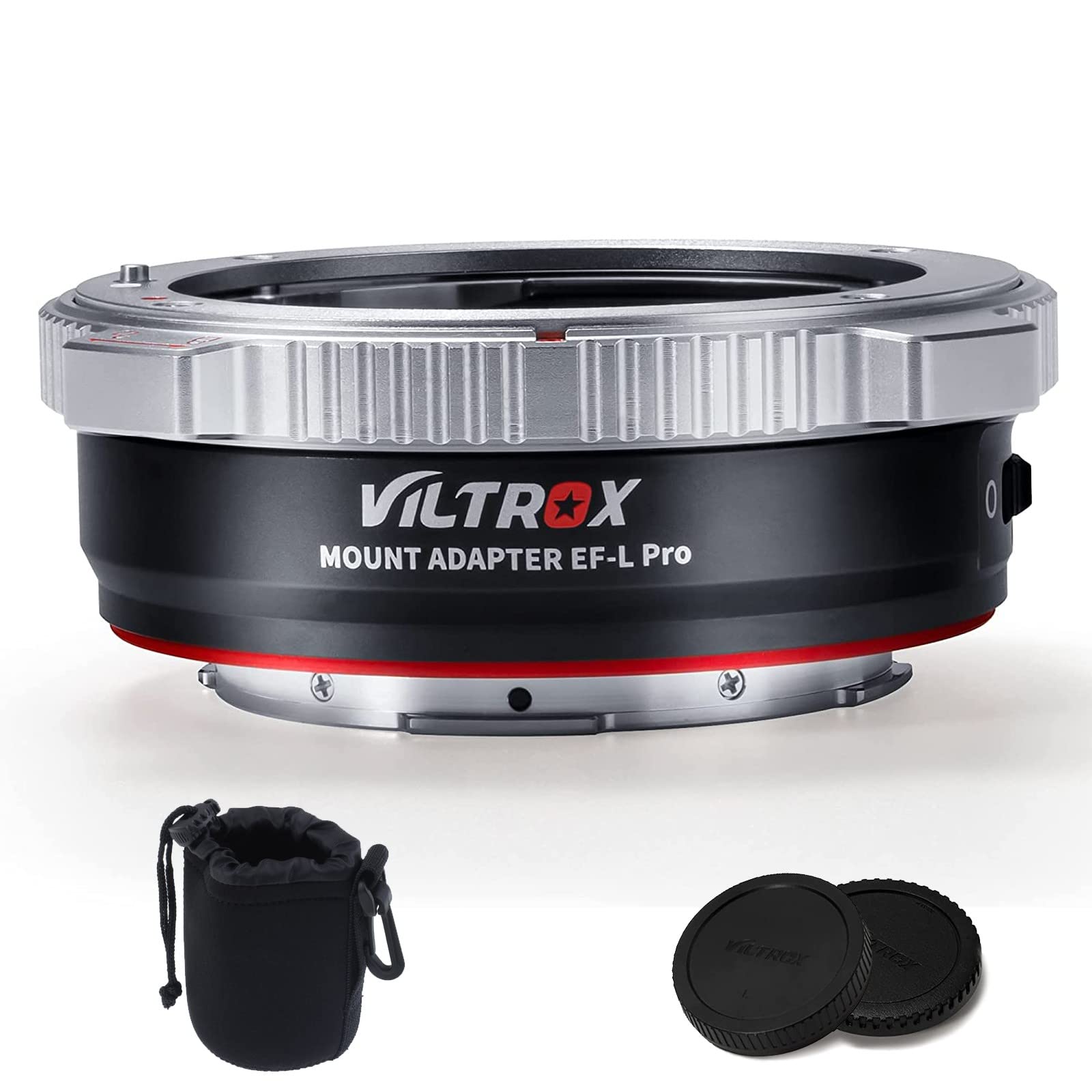 VILTROX EF-L Pro Auto Focus Lens Mount Adapter with Security Lock Compatible with Canon EF/EF-S Lens to L Mount Camera Leica SL2/Lumix S1 S1H S5/Sigma fp L,Idea for Large Lens
