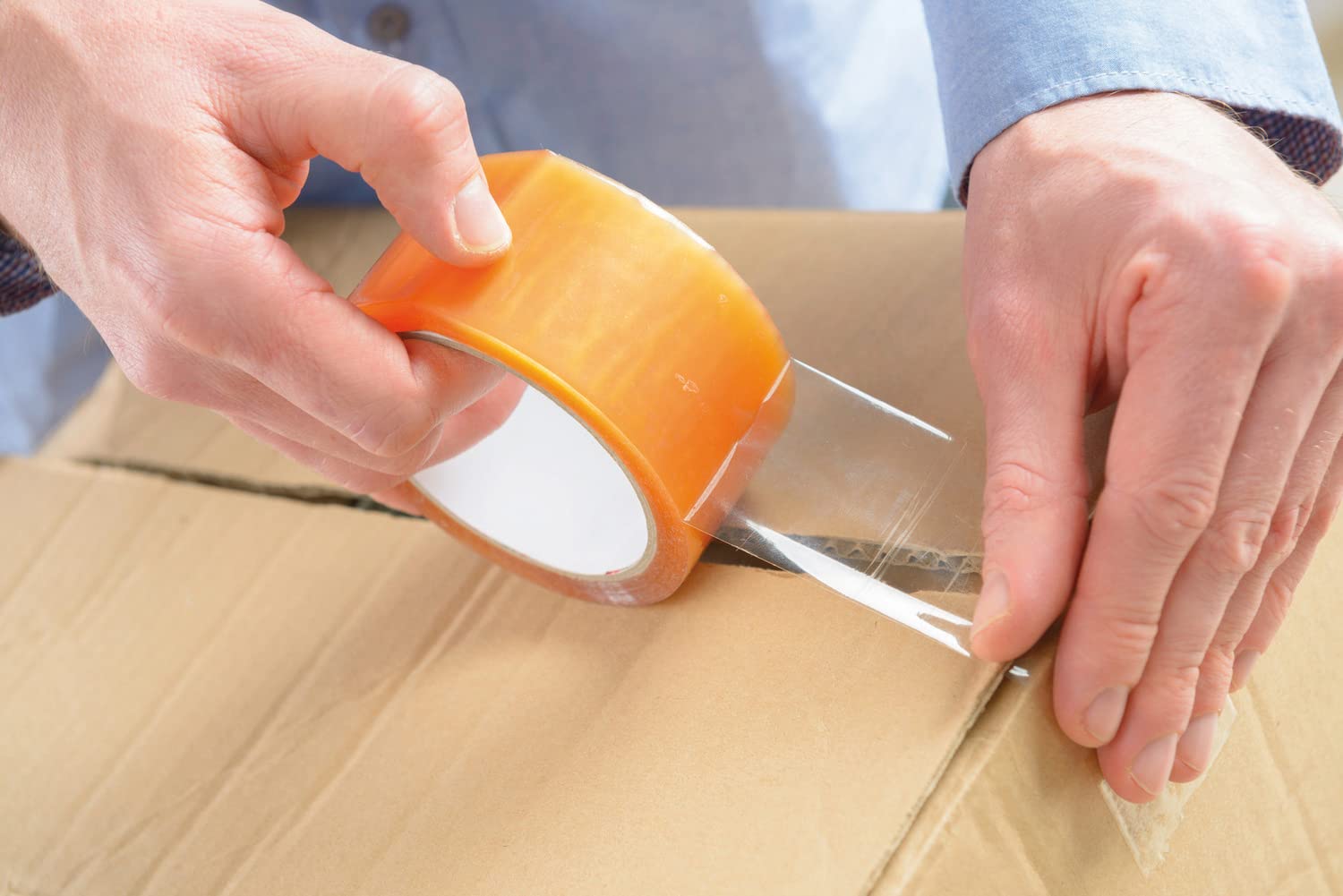 Idena 90129 - Klebeband braun, 50 mm x 66 m, 6 Rollen geräuscharmes Paketband, ideal für Umzug und Versand 6