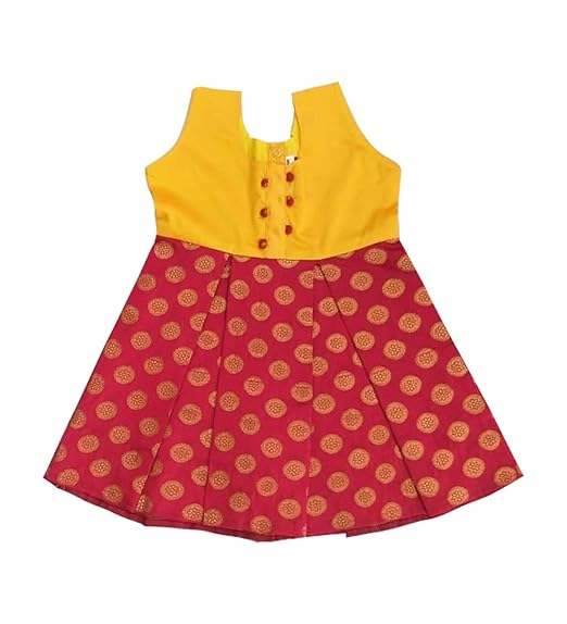 raw silk frocks for babies