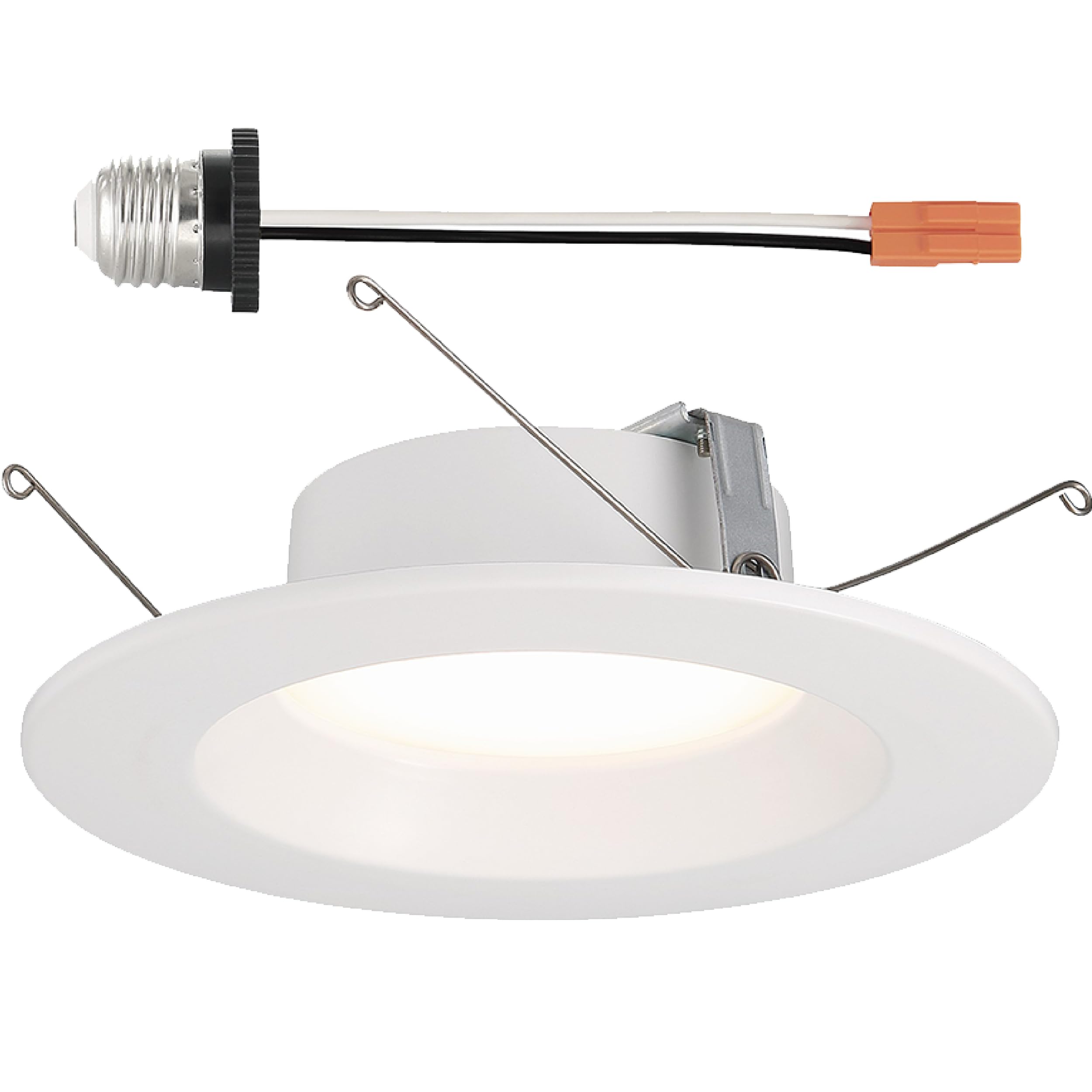 Photo 1 of DESIGNERS FOUNTAIN LED Recessed Ceiling Light, 5/6 Inch 5CCT Metal Lighting Fixture, Dimmable, 1000 Lumens, 2700K/3000K/3500K/4000K/5000K, White Trim, EVL61091T50WH
