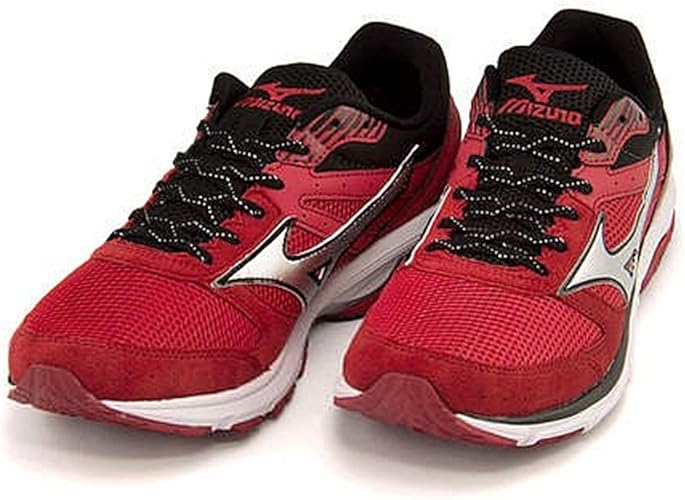 Amazon ミズノ メンズ ランニングシューズ スニーカー ウエーブ エアロ 16 軽量 クッション性 耐久性 安定性 Ee カジュアル デイリー トラベル スポーツ Wave Aero 16 J1ga1735 レッド シルバー 28 0cm ランニング