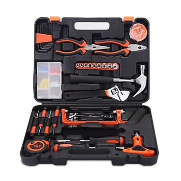 82PC Multi Haushalts-Werkzeugkoffer Werkzeugset Werkzeugsatz Elektrowerkzeuge DIYReparatur Kits Set Inkl. Hammer Schraubendre