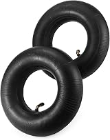 QWORK 2 Pieces 4.10/3.50-4 Inner Tube Bent Valve for Wheelbarrows Lawn Mowers view 4