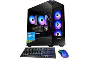 iBUYPOWER Element Gaming PC Desktop, Intel Core i5-14400F, GeForce RTX 5060 Ti 8GB, 64GB DDR5 RAM, 2TB NVMe SSD, Windows 11 H