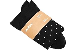 Wellow Wide Calf Compression Socks, Knee High Support, Fit for Men & Women, 18-25 mmHg, Made with Viscose from Bamboo