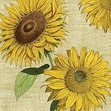 Cocktail Napkins Party Supplies Entertaining Garden Party Wedding Birthday Party Sunflowers Pk 40