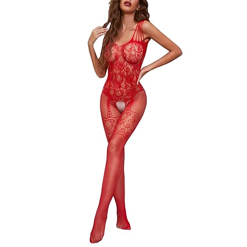 sexy fishnet bodystocking Sexy Fishnet Bodysuit - Pink main image 1
