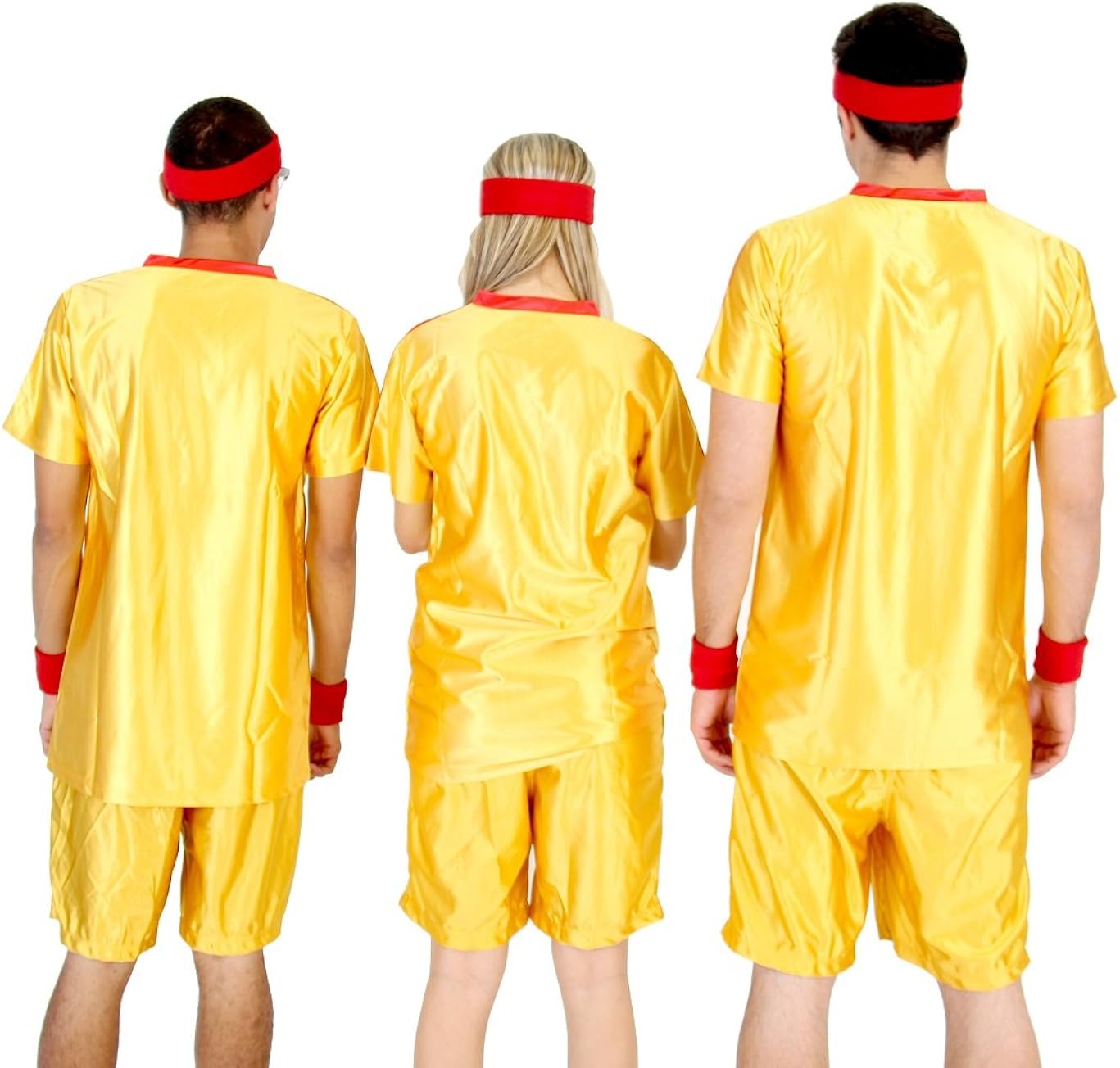 Dodgeball Average Joe's Adult Yellow Jersey Costume Set: Clothing