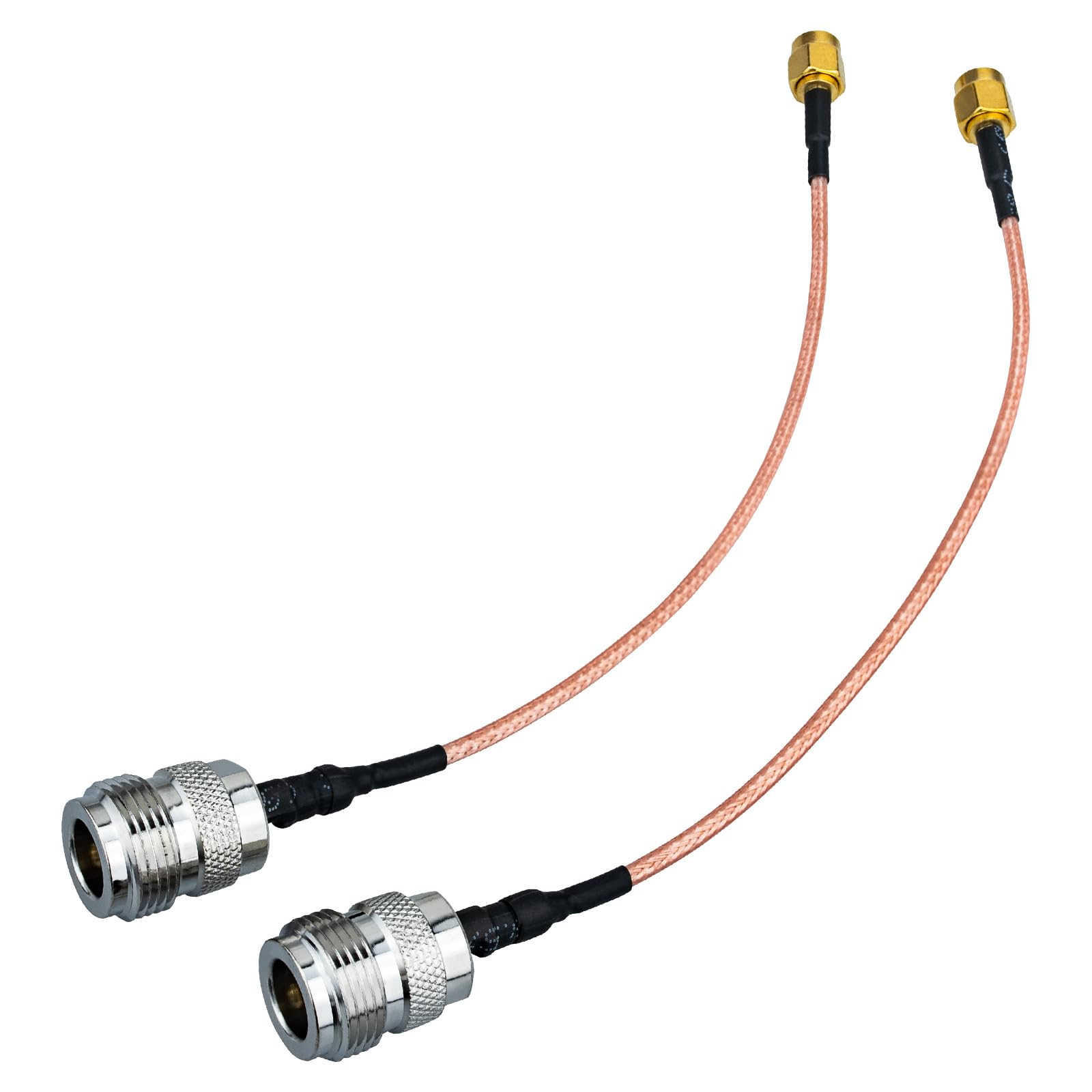 urcianow N Type Female to SMA Male RG316 Coaxial Cable 6 Inch Coaxial Adapter Cable 50Ohms 15CM Low Loss Cable for router antenna signal enhancer wireless adapter