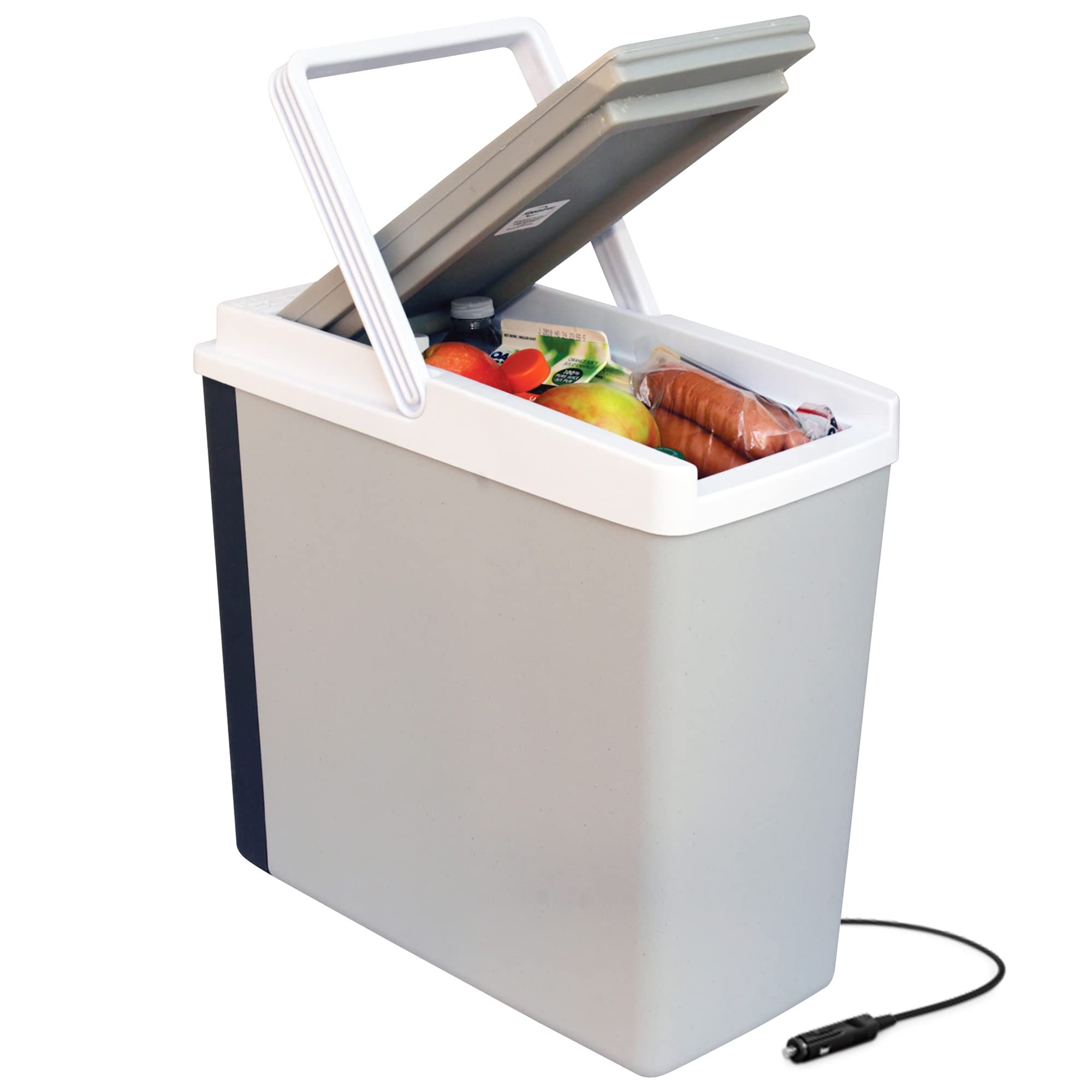 Photo 1 of ***(PARTS ONLY/ MAJOR DAMAGE/ NON FUNCTIONAL)***Koolatron Portable Cooler - Electric Cooler for Car, Camping, Travel, 12 V Insulated Hard Sided Refrigerator for Vehicle, Boat, Truck, Warming & Cooling, Cools Drinks,Food for Road Trip, 18 qt