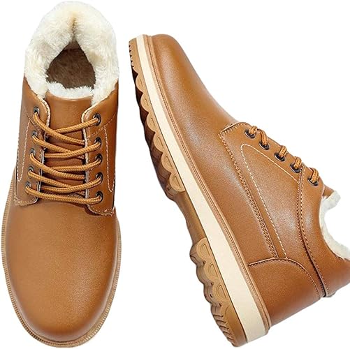 Amazon Mlboss メンズブーツ 裏起毛 ショートブーツ 冬 レースアップボアブーツ あったか 防寒シューズ メンズ靴 スノーブーツ カジュアルシューズ Mlboss ブーツ