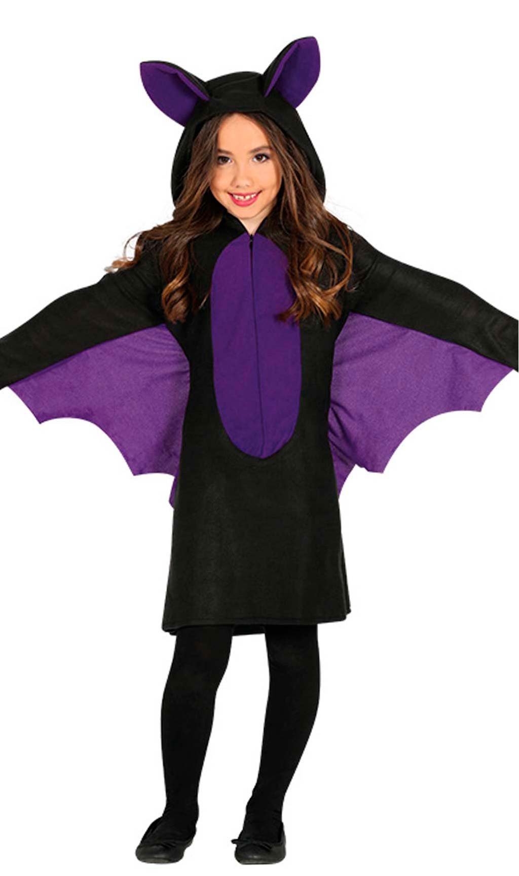 FIESTAS GUIRCA Girls Flying Bat Dress Fancy Dress Costume Halloween Age 5-6 Years
