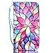 Uncle.Y Galaxy S5 Case,S5 Case,Samsung Galaxy S5 Case, Galaxy S5 Case Wallet Flip Cover PU Leather Folio with Credit Card Slots and Screen Protector Case for Samsung Galaxy S5 I9600 (Flower)