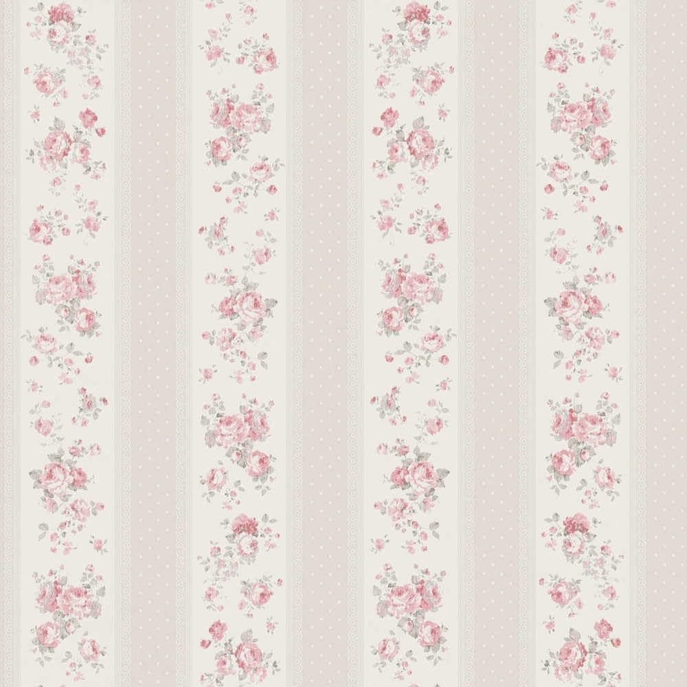 A.S. Création Maison Charme 390694 Wallpaper Floral Greige White Red Polka Dots 10.05 m x 0.53 m Made in Germany