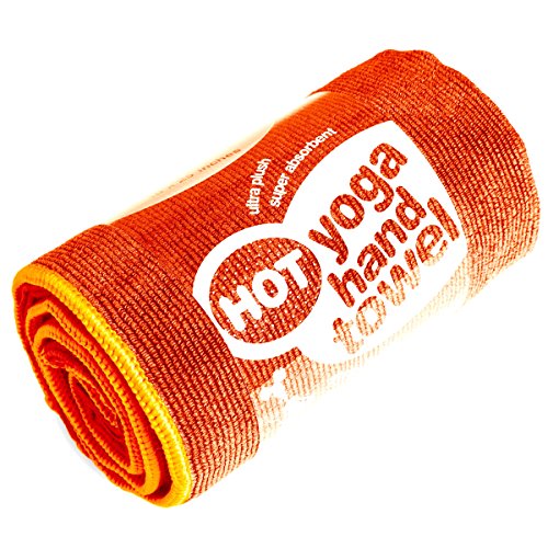 YogaRat Cush Yoga Hand Towel - Ultra-Thick Microfiber Hot Yoga Hand Towels - 600 gsm Ultra Thick for Bikram - 16 x 25 inches