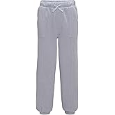 Roxy Girls Pull-on Fleece Jogger Sweatpants with Elasticized Drawstring Waistband