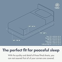 Threadmill 100% Cotton Sheets for Queen Size Bed