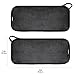 Miracle Face Erase 2 Pack Makeup Remover Face Cloths, Chemical-free, Microfiber, 6 Hair Ties (2 Count, Black)