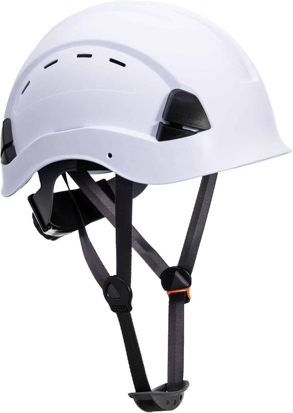 Portwest PS63 Safety Hard Hat White 6-Point Harness Ventilated ABS Shell