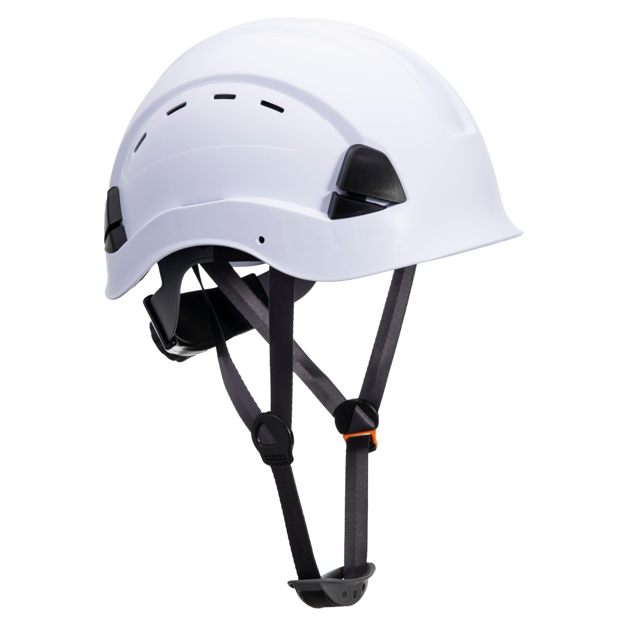 Portwest PS63 Safety Hard Hat - Height Endurance Lightweight Construction Safety Helmet Vented ABS Shell with 6 Point Harness, White