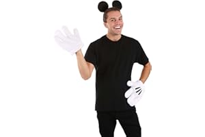 ELOPE Women's Mickey Ears & Glove Set - Officially Licensed Plush Costume Accessories