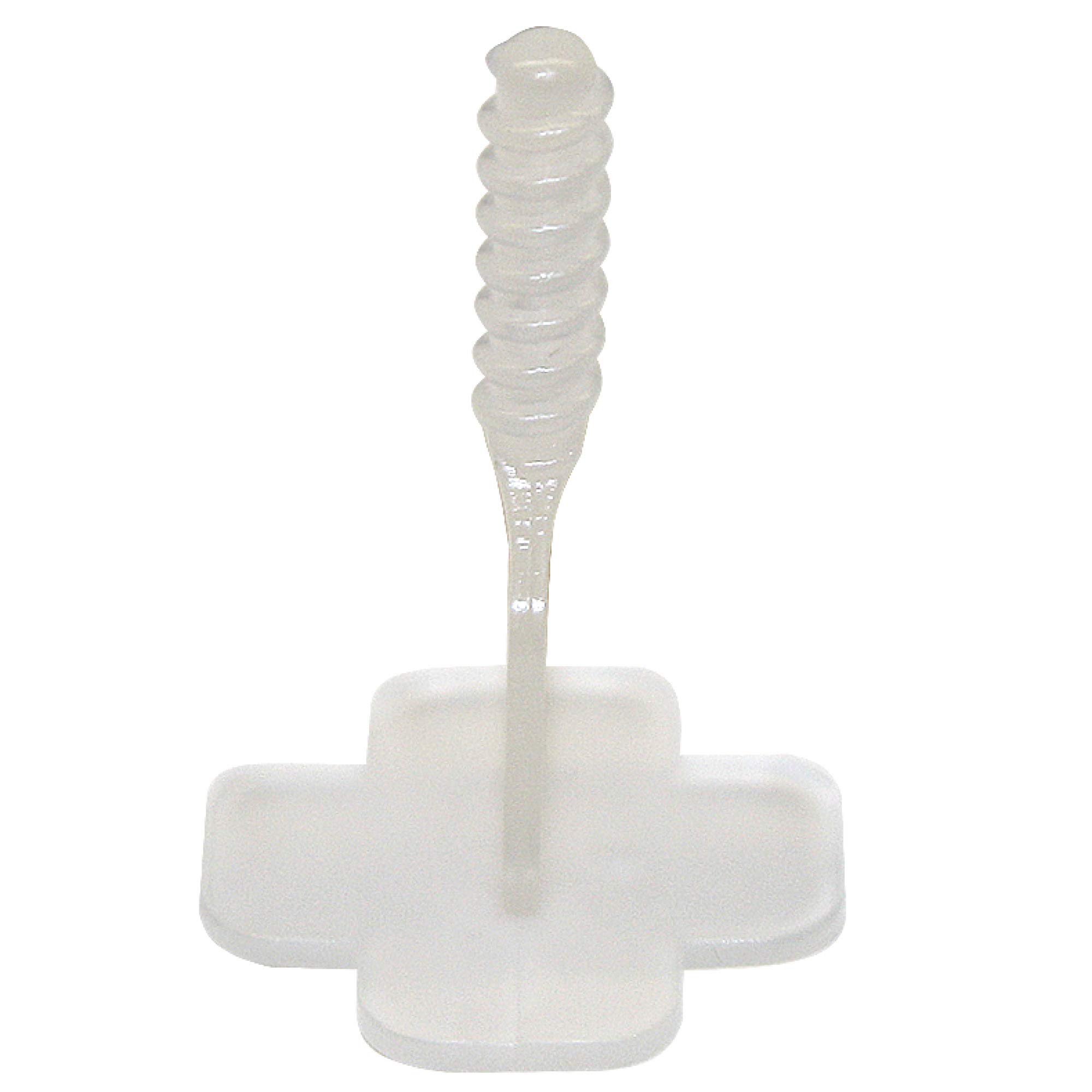 Karl Dahm Threaded Tabs Base for 2 mm Joints, Pack of 250, Transparent I Threaded Base Tabs for Tile Levelling System I Easy Tiling with Professional Tiling Installation Aid I 12454