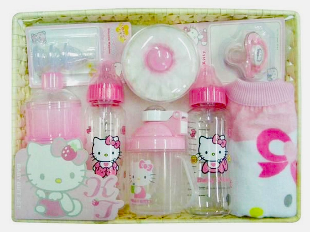 Buy NEW Hello Kitty Baby Bottle Gift Set Baby Shower Gift BPA Free Online at desertcartUAE