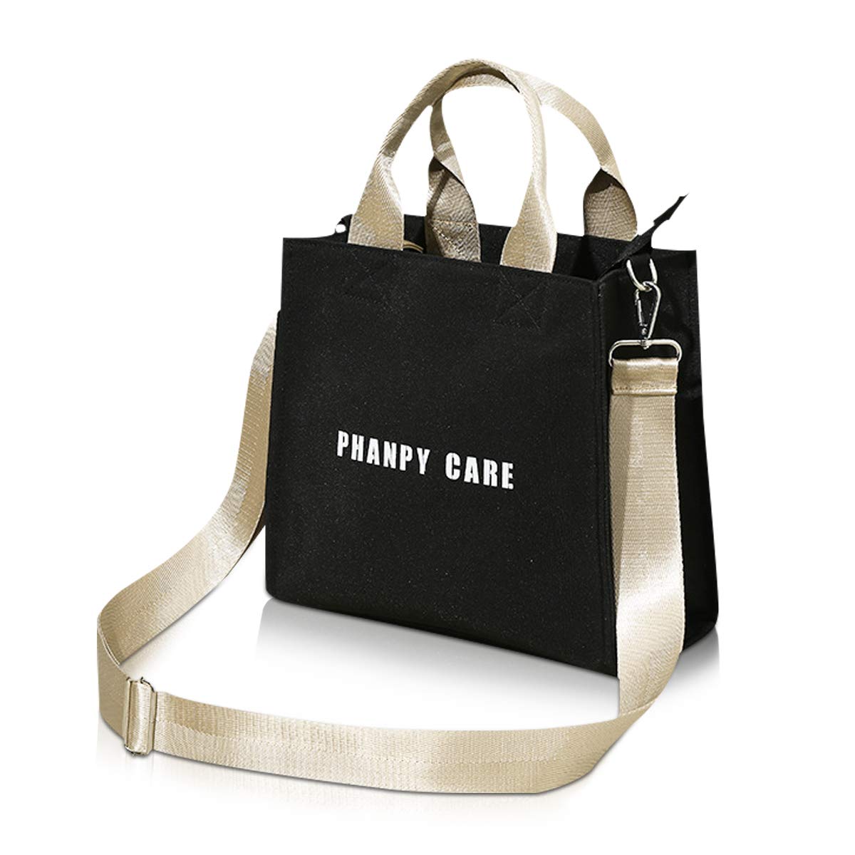 SONARIN Lightweight Small Baby Nappy Changing Handbag,Shoulder Bag,Diaper Bag with Stroller Strap,Suitable for Short Trips, Large Capacity,Waterproof(Black)