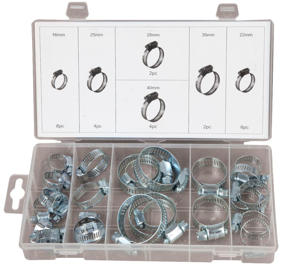 Duratool D01895 Hose Clip Assortmen, 26pcs