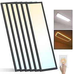 AIKVSXER 6Pack 1x4 LED Flat Panel Light Surface
