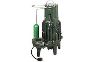 Zoeller 282-0002 115-Volt 1/2 Horse Power Model N282 Waste-Mate Non-Automatic Cast Iron Single Phase Submersible Sewage/Effluent Pump