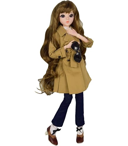 Proudoll Boneca 1/3 BJD 60 Cm 60 Cm Bonecas SD Articuladas Esféricas Movimento Articulações