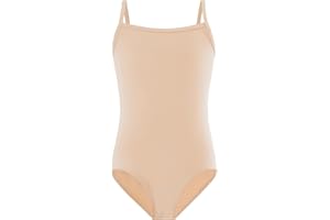 Nokecina Girls Dance Camisole Leotard Pink Black Undergarment Ballet Bodysuits Dancewear for 2-10 Years Old Kids