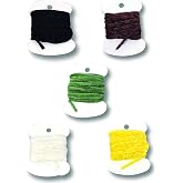 Creative Angler 5-Color Rayon Chenille Fly Tying Thread for Fly Fishing, Fly Tying Material, Essential for Fly Tying Supplies for Fly Anglers, 2 Yards - Medium