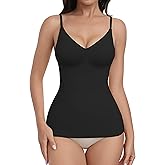EUYZOU Womens Tummy Control Shapewear Tank Tops Seamless V-Neck Compression Tank Tops Body Shaper Camisole