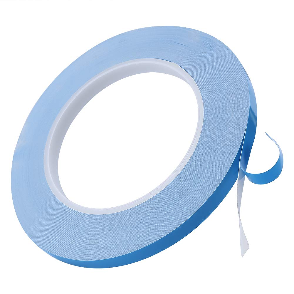 Thermal Adhesive Tape for Cooling, 8MM×25M Double-side Sticky Conductive Cooling Tape for IC Chipset LED CPU Board Cooling