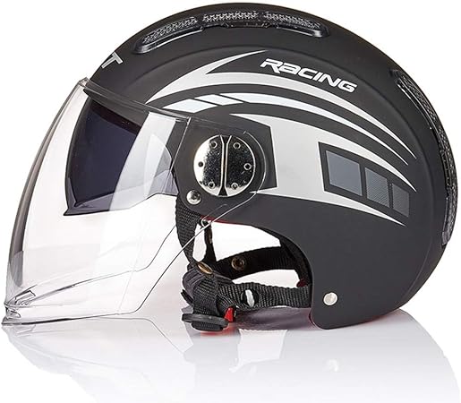 Amazon 女性 用 の バイク ヘルメット ハーフヘルメット 女性用 ヘルメット バイクジェットヘルメット Dotドイツバイクオープンフェイスヘルメット ステッカー バイクヘルメット 半帽 車 バイク