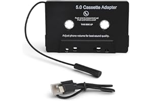 Car Cassette Adapter, ABS Plastic Tape Converter MP3 Player Audio Converter for Car